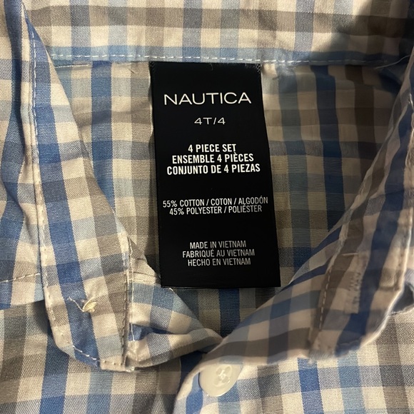 Nautica Toddler boy 4T 4 piece vest suit set - Picture 5 of 5